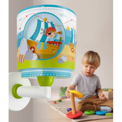 Dalber 60659 - Seinavalgusti lastele PIRAAT ISLAND 1xE27/15W/230V
