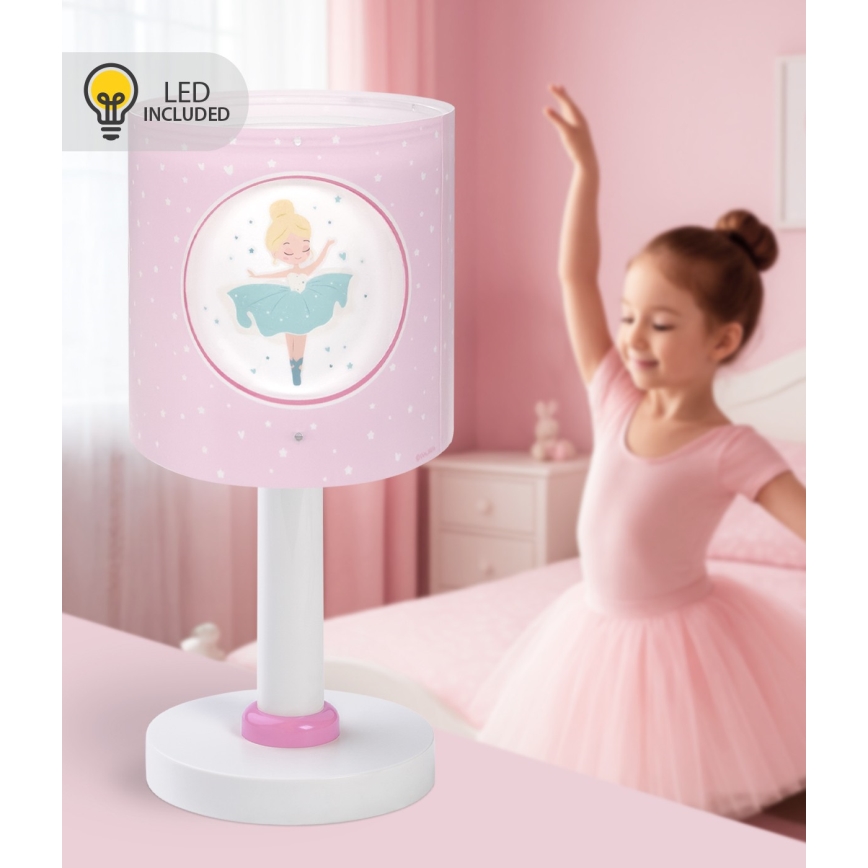 Dalber 60911 - LED-öölamp lastele PRINCESS DANCE 1xG4/4W/230V roosa