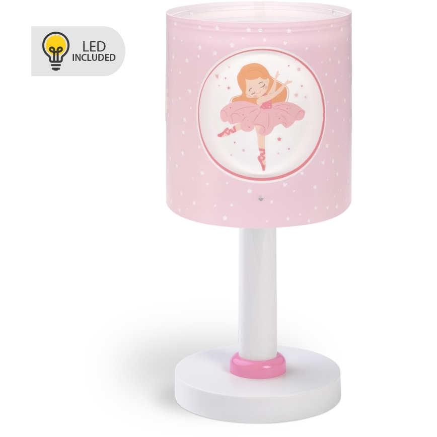 Dalber 60911 - LED-öölamp lastele PRINCESS DANCE 1xG4/4W/230V roosa