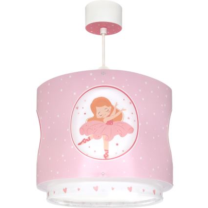 Dalber 60912 - Laste laelamp PRINCESS DANCE 1xE27/15W/230V roosa