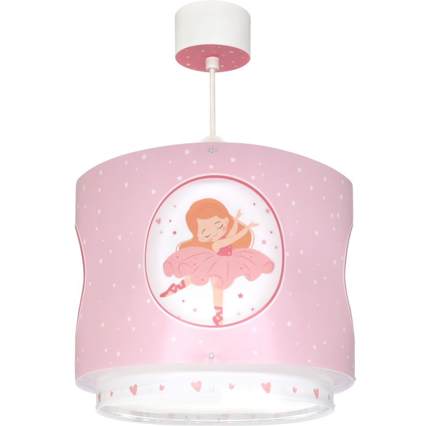 Dalber 60912 - Laste laelamp PRINCESS DANCE 1xE27/15W/230V roosa
