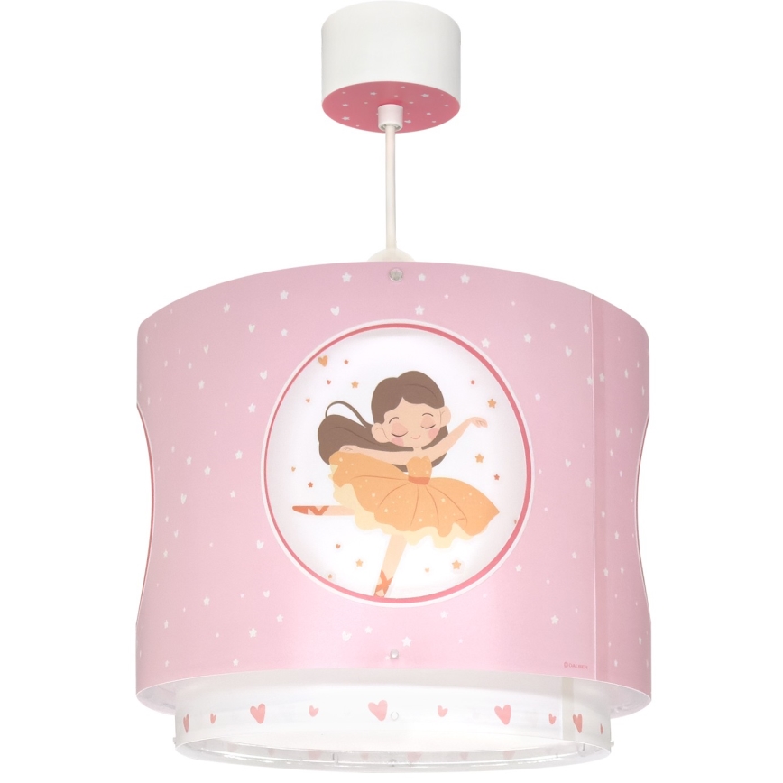 Dalber 60912 - Laste laelamp PRINCESS DANCE 1xE27/15W/230V roosa