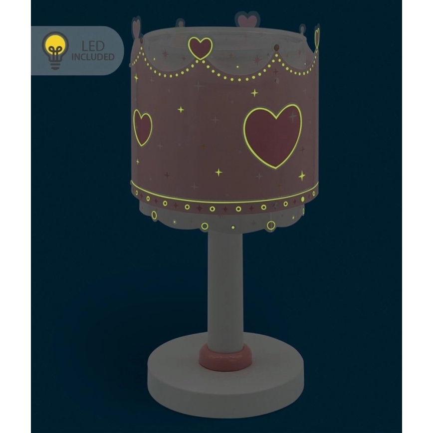 Dalber 61101N - LED laste öölamp LITTLE QUEEN 1xG4/4W/230V roosa