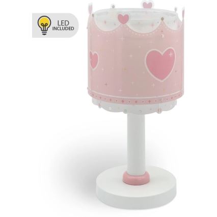 Dalber 61101N - LED laste öölamp LITTLE QUEEN 1xG4/4W/230V roosa