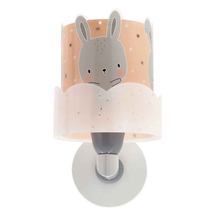 Dalber 61159S - Seinavalgusti lastetuppa BUNNY 1xE27/60W/230V oranž