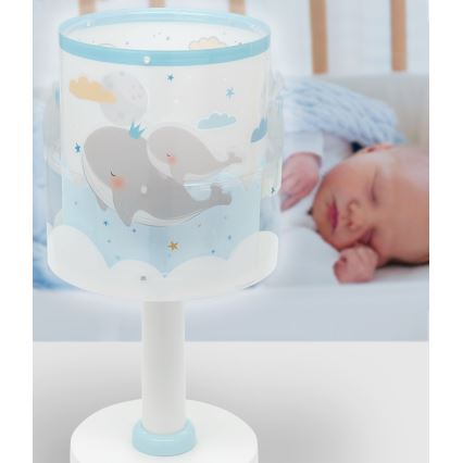 Dalber 61171T - Väike lamp lastetuppa WHALE DREAMS 1xE14/8W/230V sinine