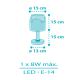 Dalber 61171T - Väike lamp lastetuppa WHALE DREAMS 1xE14/8W/230V sinine