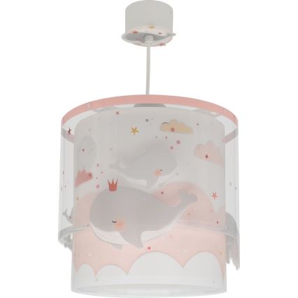 Dalber 61172S - Lühter lastetuppa WHALE DREAMS 1xE27/15W/230V roosa