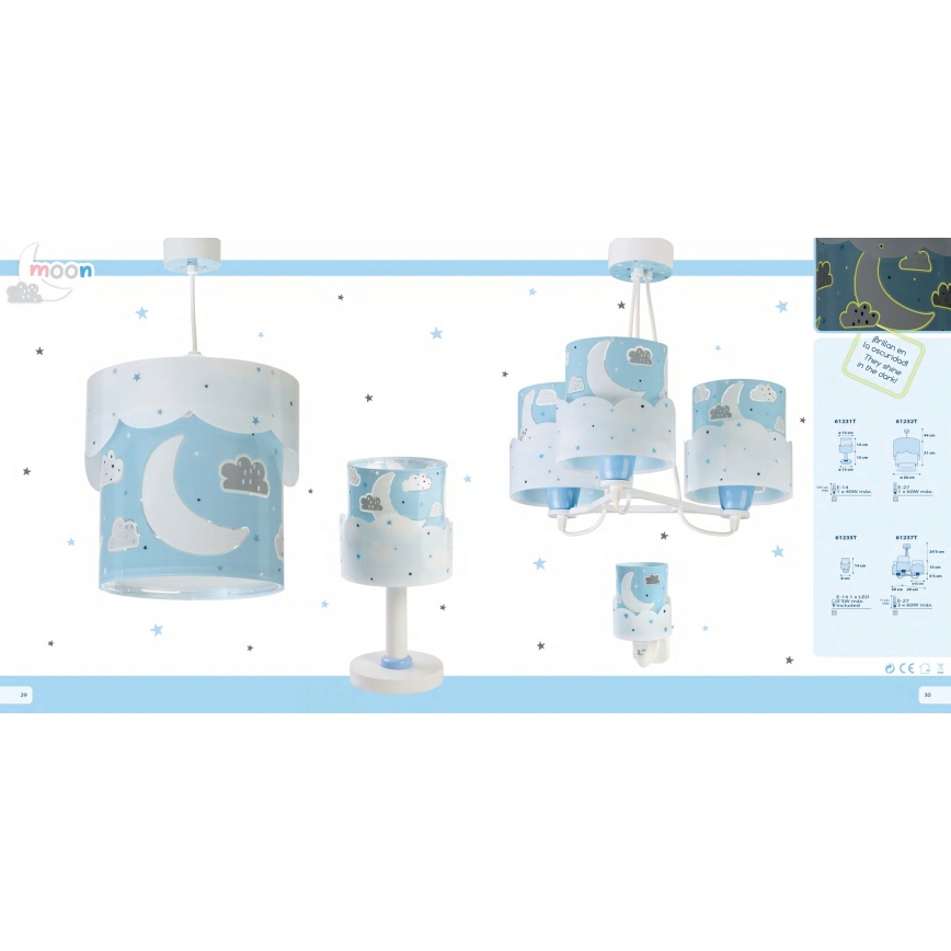 Dalber 61235T - LED Lamp pistikupessa MOON 1xE14/0,3W/230V