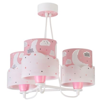 Dalber 61237S - Lühter lastele MOON 3xE27/60W/230V