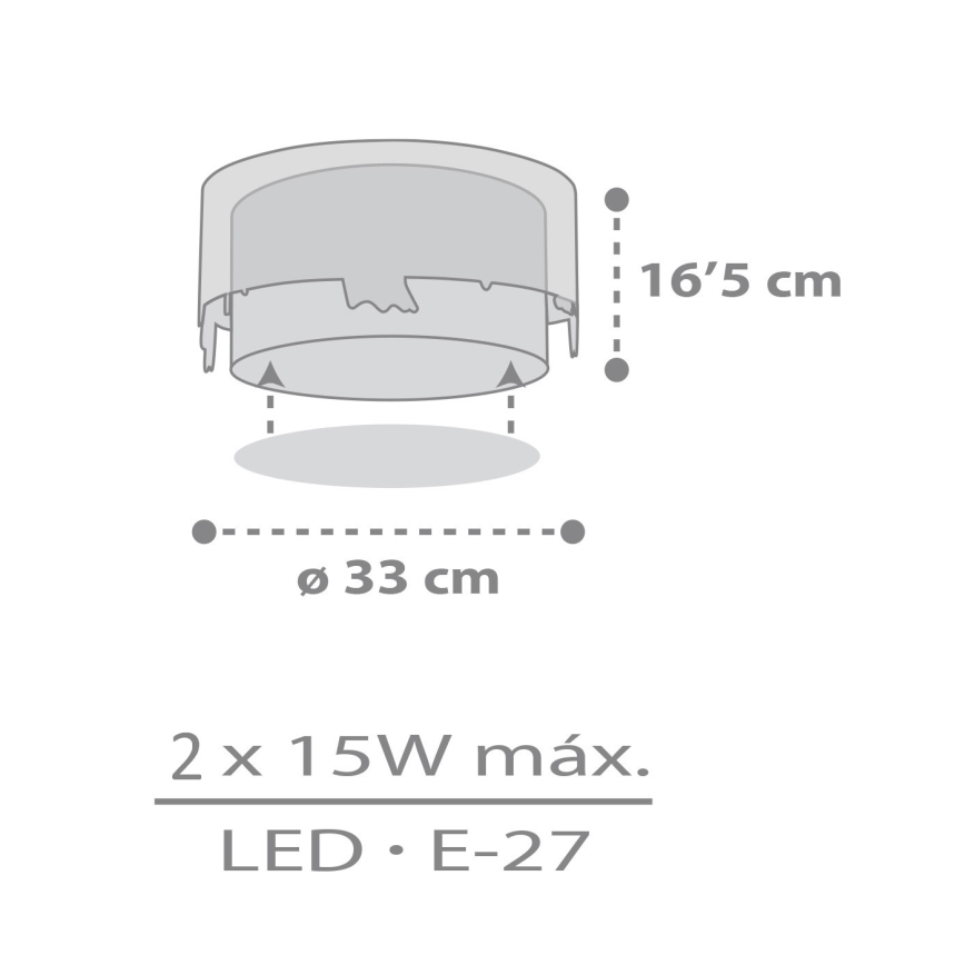 Dalber 61276 - Laevalgusti lastetuppa LOVING DEER 2xE27/15W/230V