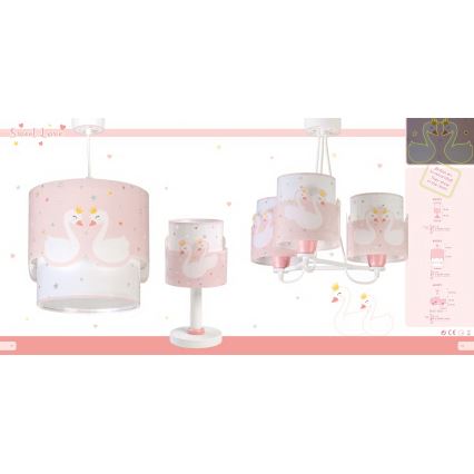 Dalber 61372 - Lühter lastele SWEET LOVE 1xE27/60W/230V