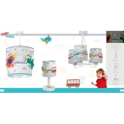 Dalber 61682 - Lühter lastele BABY TRAVEL 1xE27/60W/230V