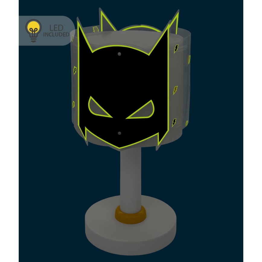 Dalber 61801N - LED laste laualamp DARK HERO 1xG4/4W/230V valge/must