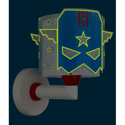 Dalber 61819 - Laste seinavalgusti BLUE HERO 1xE27/15W/230V