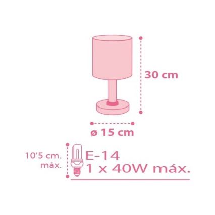 Dalber 62001S - lastetoa lamp COLORS 1xE14/40W/230V