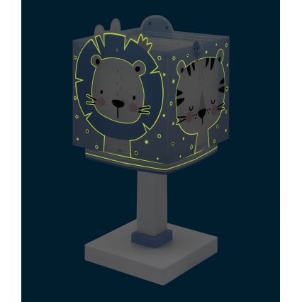 Dalber 63111NT - LED laste öölamp BABY JUNGLE 1xG4/4W/230V sinine