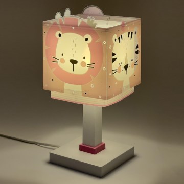 Dalber 63111S - Lamp lastetuppa JUNGLE 1xE14/8W/230V roosa