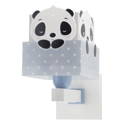 Dalber 63169T - Seinavalgusti lastetuppa PANDA 1xE27/60W/230V sinine