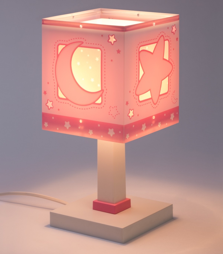 Dalber 63231NS - LED laste laualamp MOONLIGHT 1xG4/4W/230V roosa