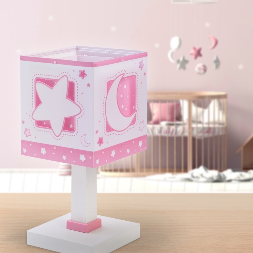 Dalber 63231NS - LED laste laualamp MOONLIGHT 1xG4/4W/230V roosa