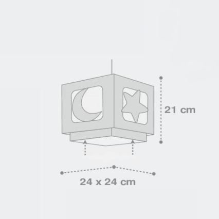 Dalber 63232E - Lastetoa lühter MOONLIGHT 1xE27/60W/230V