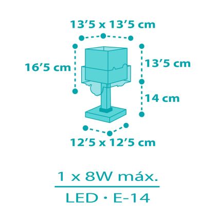 Dalber 63311 - Väike lamp lastetuppa HAPPY JUNGLE 1xE14/8W/230V