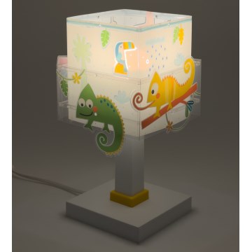 Dalber 63311N - LED laste laualamp HAPPY JUNGLE 1xG4/4W/230V mitmevärviline