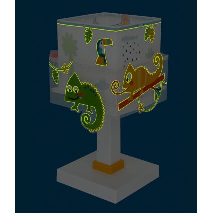 Dalber 63311N - LED laste laualamp HAPPY JUNGLE 1xG4/4W/230V mitmevärviline