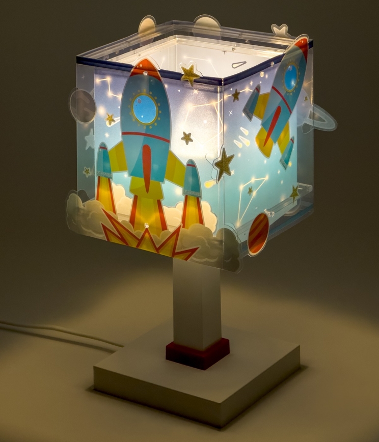 Dalber 63351N - LED laste laualamp ROCKET 1xG4/4W/230V mitmevärviline