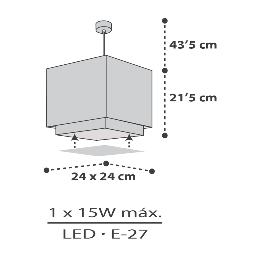 Dalber 63372 - Lühter lastele LITTLE PIXEL 1xE27/15W/230V