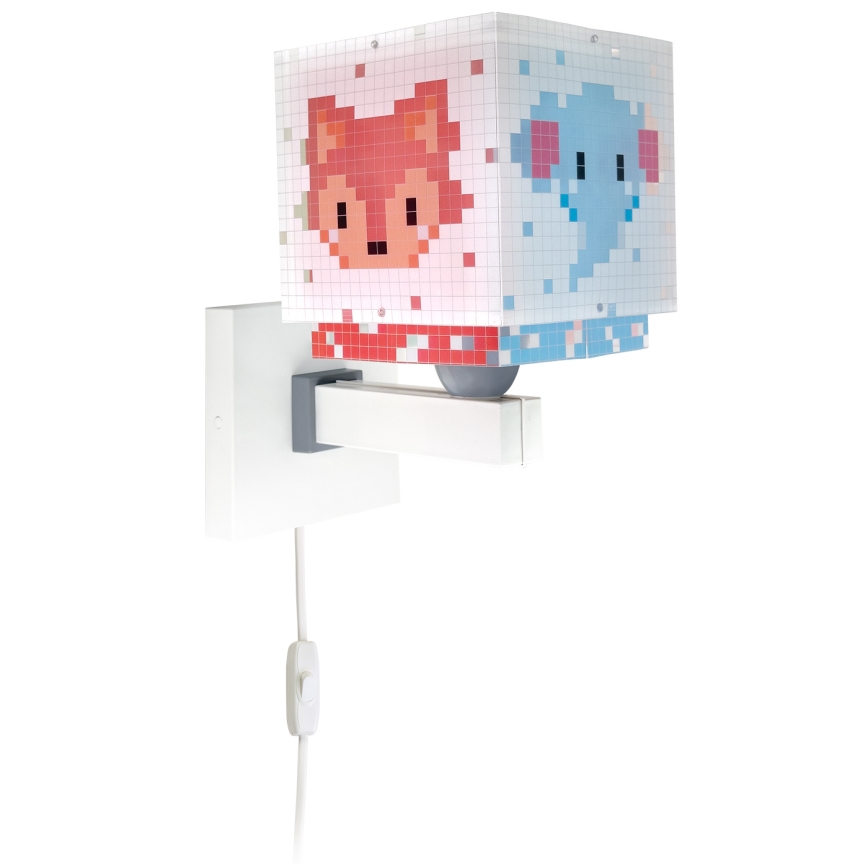 Dalber 63379 - Seinavalgusti lastele LITTLE PIXEL 1xE27/15W/230V