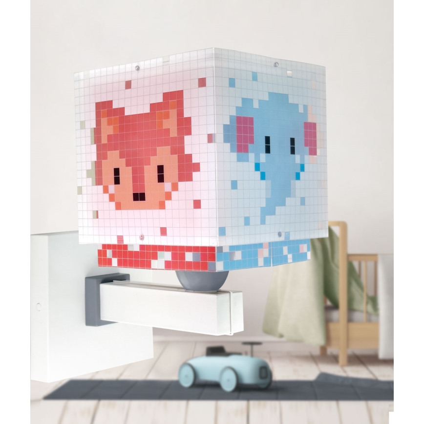 Dalber 63379 - Seinavalgusti lastele LITTLE PIXEL 1xE27/15W/230V