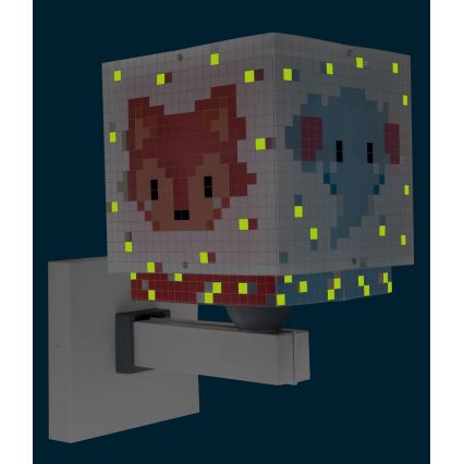Dalber 63379 - Seinavalgusti lastele LITTLE PIXEL 1xE27/15W/230V