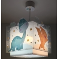 Dalber 63452 - Lastetoa laelamp BABY DINOS 1xE27/15W/230V erksavärviline
