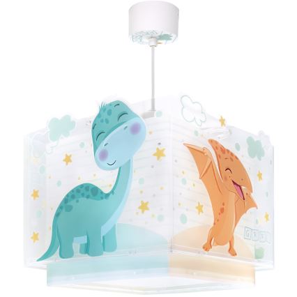 Dalber 63452 - Lastetoa laelamp BABY DINOS 1xE27/15W/230V erksavärviline