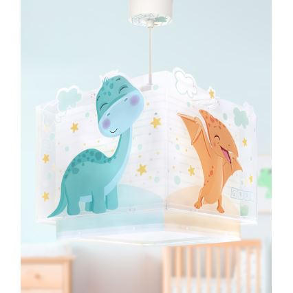 Dalber 63452 - Lastetoa laelamp BABY DINOS 1xE27/15W/230V erksavärviline