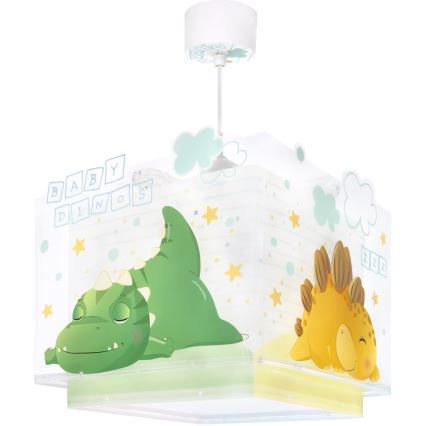 Dalber 63452 - Lastetoa laelamp BABY DINOS 1xE27/15W/230V erksavärviline