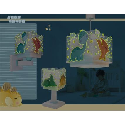Dalber 63459 - BABY DINOS laste seinavalgusti 1xE27/15W/230V mitmevärviline