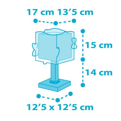 Dalber 63471 - Lamp lastele BABY SHARK 1xE14/60W/230V