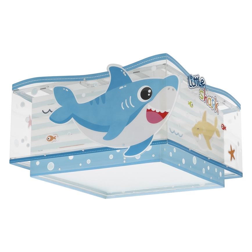 Dalber 63476 - Laevalgusti lastele BABY SHARK 2xE27/60W/230V