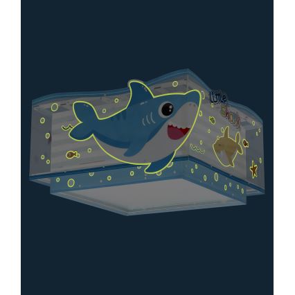 Dalber 63476 - Laevalgusti lastele BABY SHARK 2xE27/60W/230V