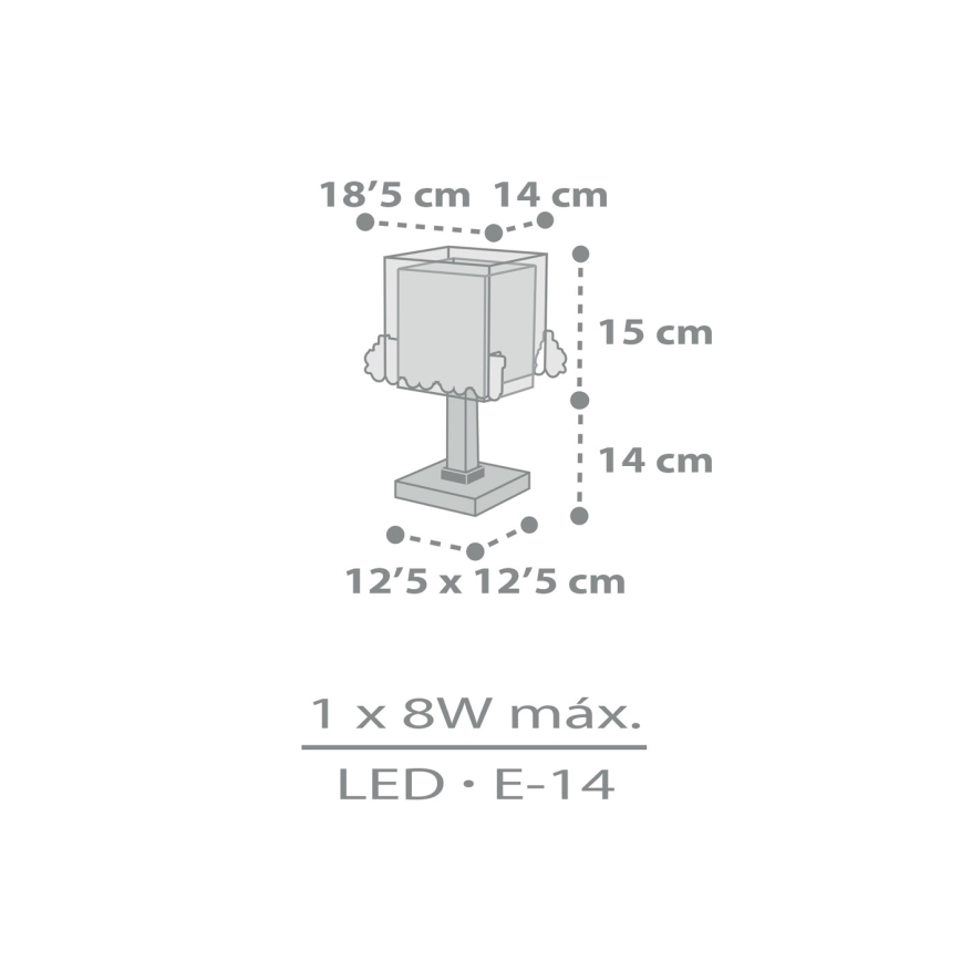 Dalber 63531N - LED-laste laualamp TRAIN 1xG4/4W/230V mitmevärviline