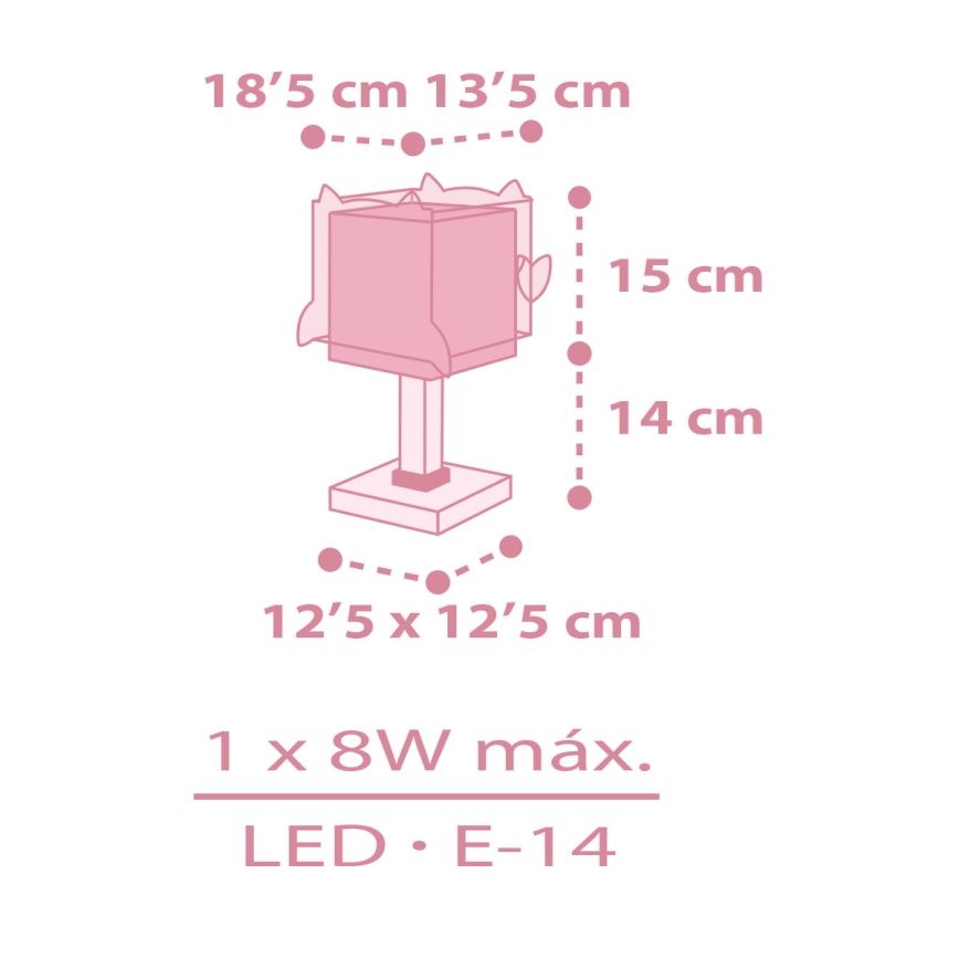 Dalber 64481 -  Lamp lastele LITTLE FRIENDS 1xE14/8W/230V