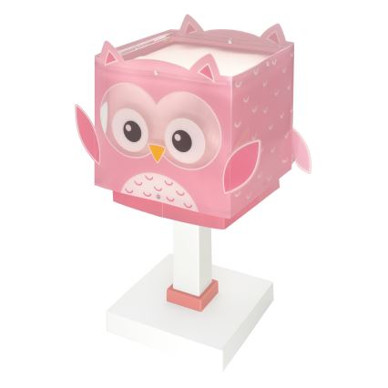 Dalber 64481N - LED laste öölamp LITTLE OWL 1xG4/4W/230V roosa