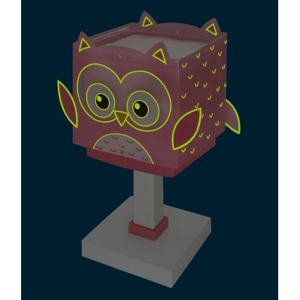Dalber 64481N - LED laste öölamp LITTLE OWL 1xG4/4W/230V roosa