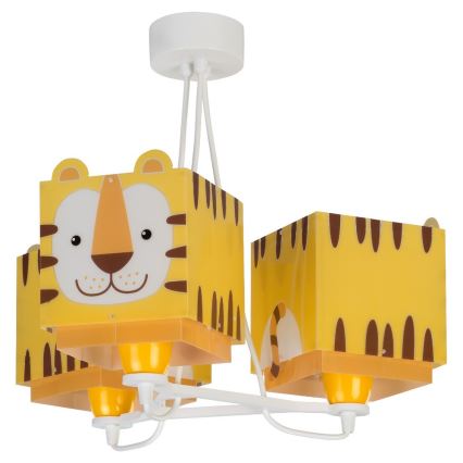 Dalber 64567 - Lühter lastele LITTLE TIGER 3xE27/60W/230V