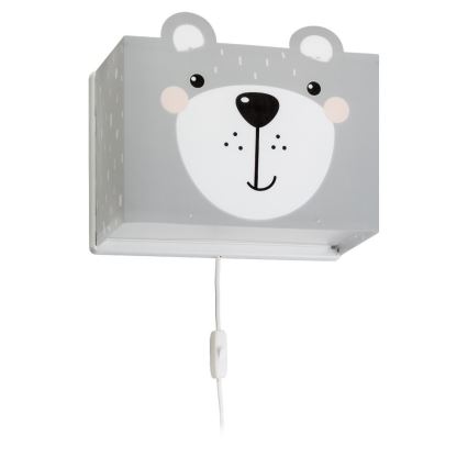 Dalber 64578 - Seinavalgusti lastele LITTLE TEDDY 1xE27/60W/230V