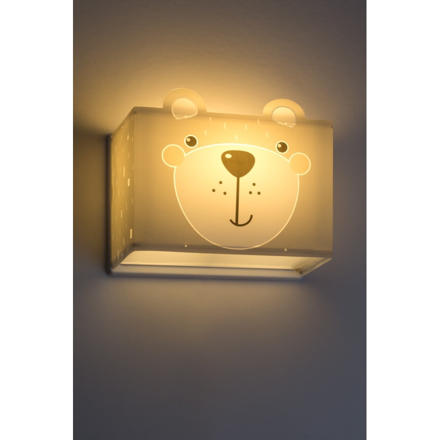 Dalber 64578 - Seinavalgusti lastele LITTLE TEDDY 1xE27/60W/230V
