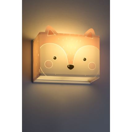 Dalber 64588 - Seinavalgusti lastele LITTLE FOX 1xE27/60W/230V